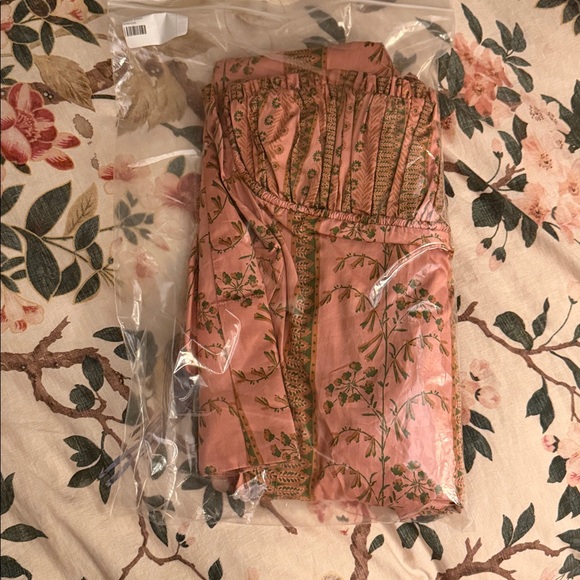 Hill House Home Maisie Dress Small Rust Dandelion Floral stripe - Picture 3 of 7